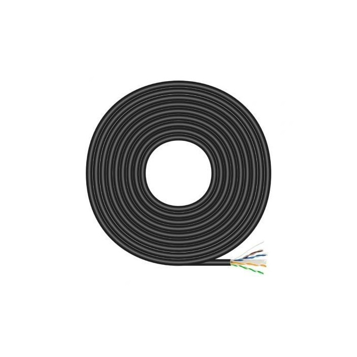 Bobina de Cable RJ45 para Exteriores UTP AWG23 Aisens A135-0675 Cat.6/ 100m/ Impermeable/ Negro | Bobinas