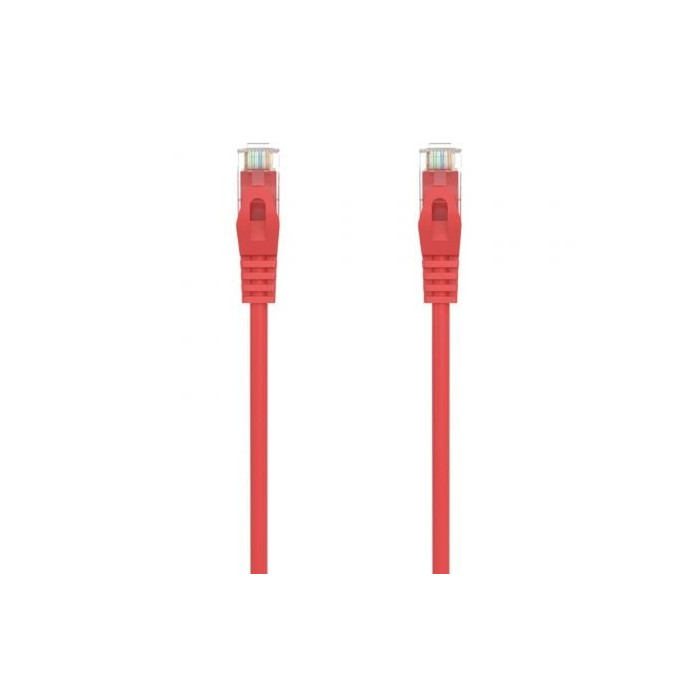 Cable de Red RJ45 AWG24 UTP Aisens A145-0558 Cat.6A/ LSZH/ 50cm/ Rojo | Hasta 1 m