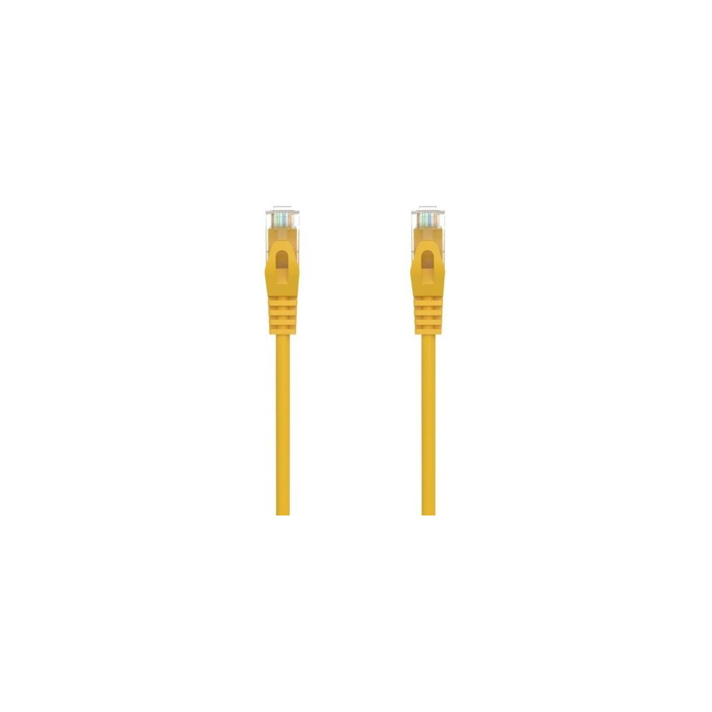 Cable de Red RJ45 AWG24 UTP Aisens A145-0564 Cat.6A/ LSZH/ 30cm/ Amarillo | Hasta 1 m