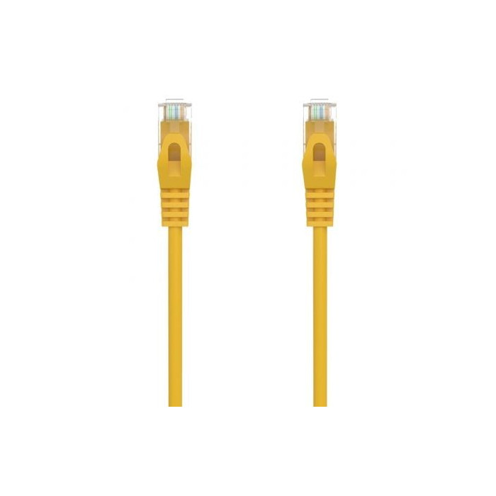 Cable de Red RJ45 AWG24 UTP Aisens A145-0565 Cat.6A/ LSZH/ 50cm/ Amarillo | Hasta 1 m