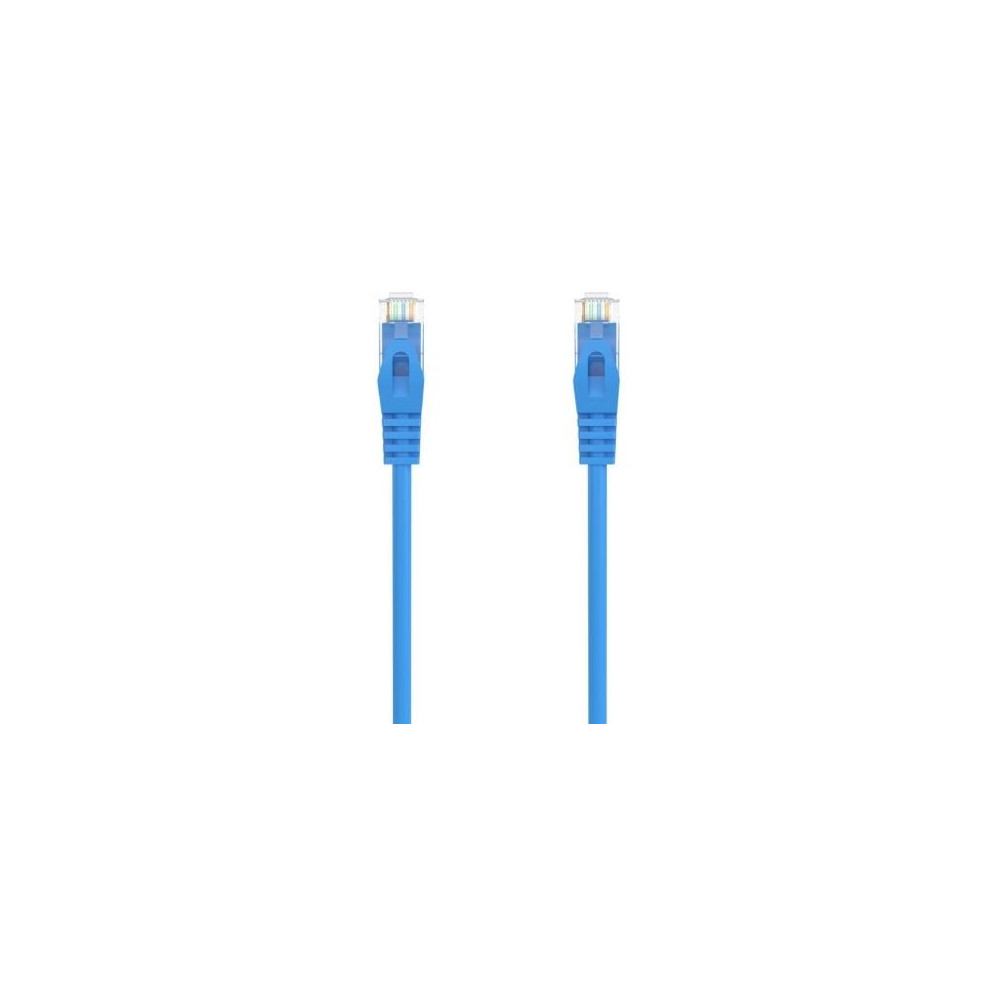 Cable de Red RJ45 AWG24 UTP Aisens A145-0570 Cat.6A/ LSZH/ 25cm/ Azul | Hasta 1 m