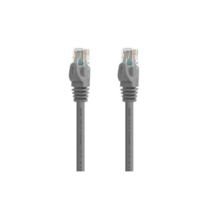Cable de Red RJ45 UTP Aisens A145-0327 Cat.6A/ 2m/ Gris | 2 m
