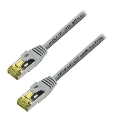Cable de Red RJ45 S/FTP Aisens A146-0333 Cat.7/ 50cm/ Gris | Hasta 1 m