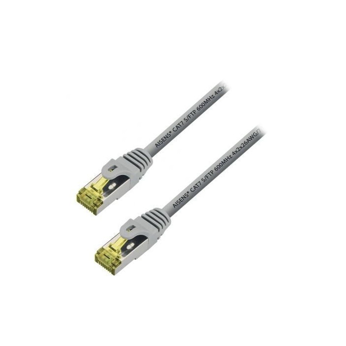 Cable de Red RJ45 S/FTP Aisens A146-0333 Cat.7/ 50cm/ Gris | Hasta 1 m
