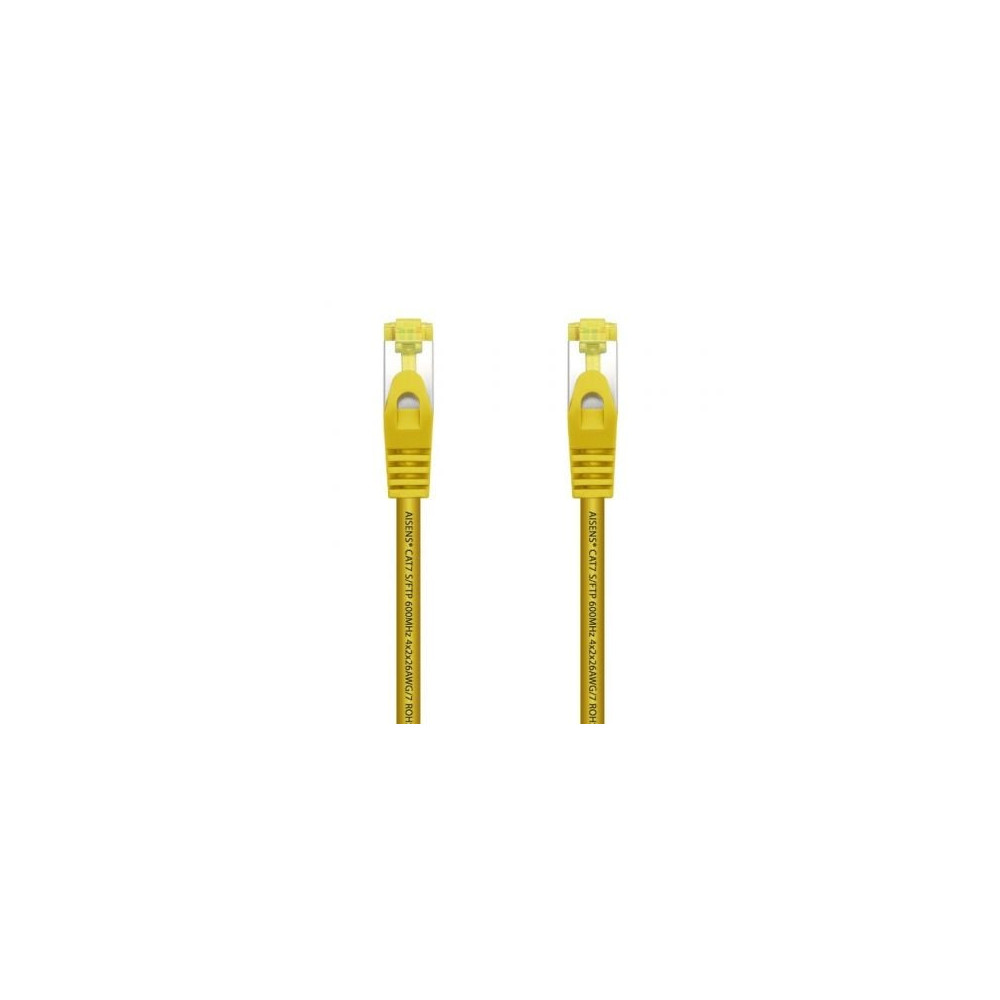 Cable de Red RJ45 SFTP Aisens A146-0472 Cat.7/ 25cm/ Amarillo | Hasta 1 m