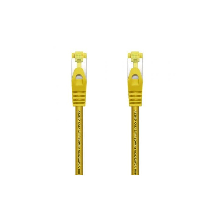 Cable de Red RJ45 SFTP Aisens A146-0472 Cat.7/ 25cm/ Amarillo | Hasta 1 m