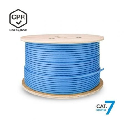 Bobina de Cable RJ45 SFTP AWG23 LSZH CPR Dca Aisens A146-0665 Cat.7/ 305m/ Azul | Bobinas