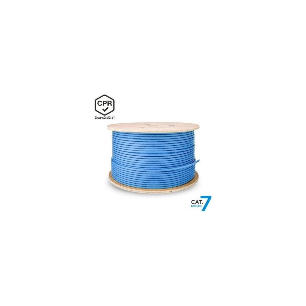 Bobina de Cable RJ45 SFTP AWG23 LSZH CPR Dca Aisens A146-0665 Cat.7/ 305m/ Azul | Bobinas