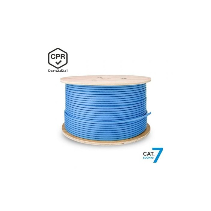 Bobina de Cable RJ45 SFTP AWG23 LSZH CPR Dca Aisens A146-0666 Cat.7/ 500m/ Azul | Bobinas