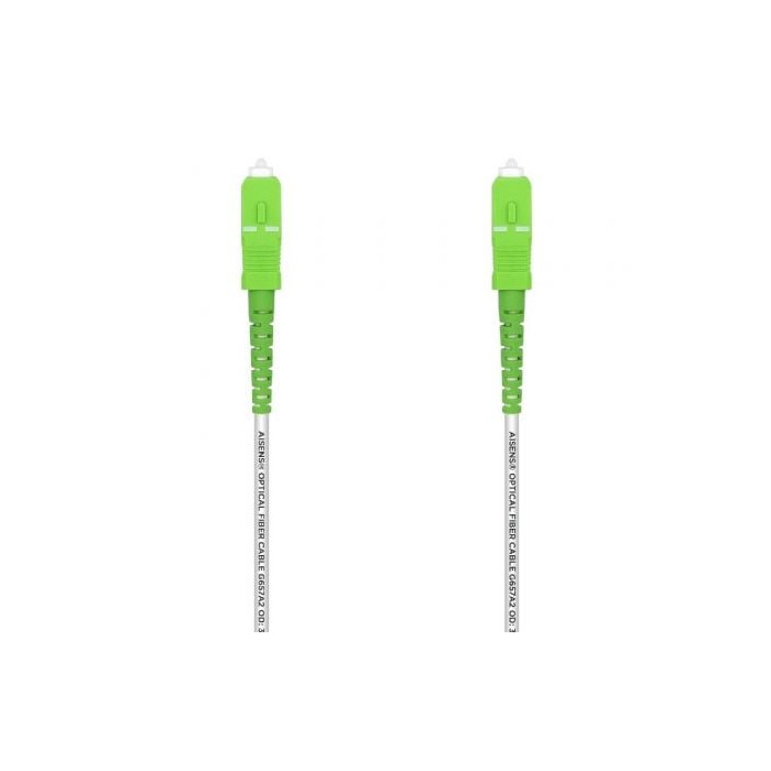 Cable de Fibra Óptica G657A2 3.0 Aisens A152-0493/ LSZH/ 1m/ Blanco | Hasta 1 m