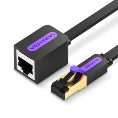 Cable Alargador de Red RJ45 UTP Vention ICBBI Cat.7/ 3m/ Negro | 3 m