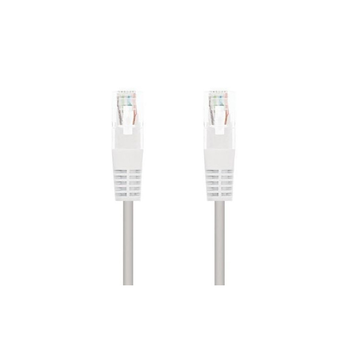 Cable de Red RJ45 UTP Nanocable 10.20.0101-W Cat.5e/ 1m/ Blanco | Hasta 1 m