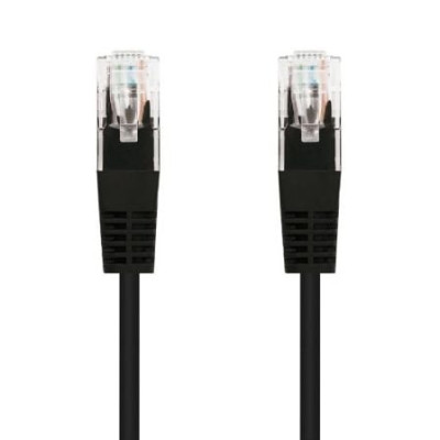 Cable de Red RJ45 UTP Nanocable 10.20.0400-BK Cat.6/ 50cm/ Negro | Hasta 1 m