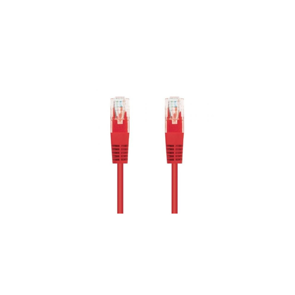 Cable de Red RJ45 UTP Nanocable 10.20.0400-L25-R Cat.6/ 25cm/ Rojo | Hasta 1 m