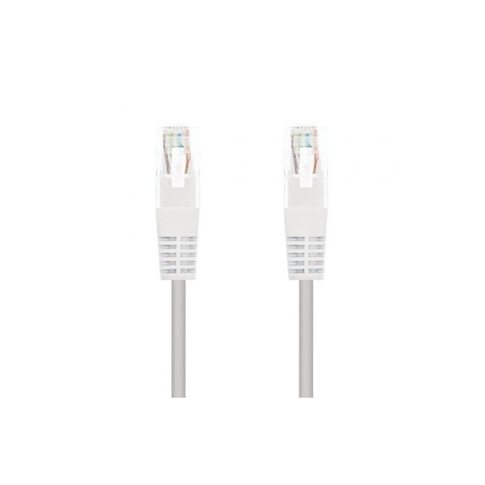 Cable de Red RJ45 UTP Nanocable 10.20.0400-L25-W Cat.6/ 25cm/ Blanco | Hasta 1 m