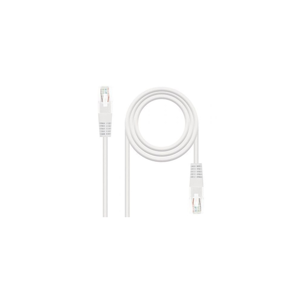 Cable de Red RJ45 UTP Nanocable 10.20.0400-L30 Cat.6/ 30cm/ Blanco | Hasta 1 m