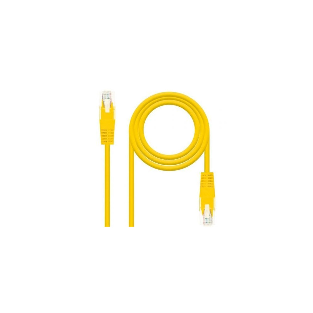 Cable de Red RJ45 UTP Nanocable 10.20.0400-L30 Cat.6/ 30cm/ Amarillo | Hasta 1 m