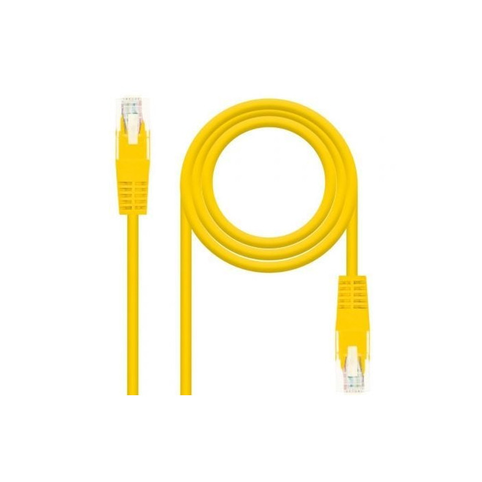 Cable de Red RJ45 UTP Nanocable 10.20.0400-L30 Cat.6/ 30cm/ Amarillo | Hasta 1 m
