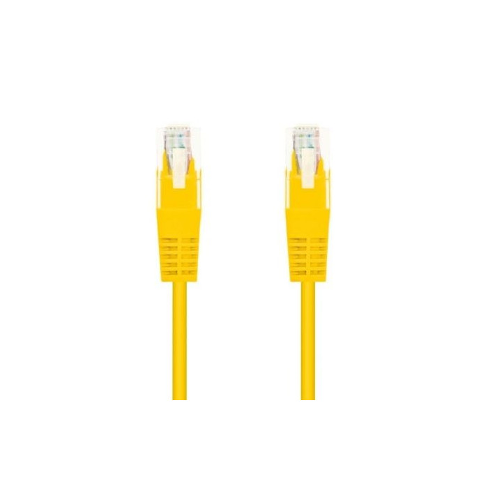 Cable de Red RJ45 UTP Nanocable 10.20.0400-Y Cat.6/ 50cm/ Amarillo | Hasta 1 m