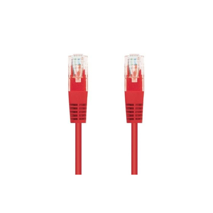Cable de Red RJ45 UTP Nanocable 10.20.0401-R Cat.6/ 1m/ Rojo | Hasta 1 m