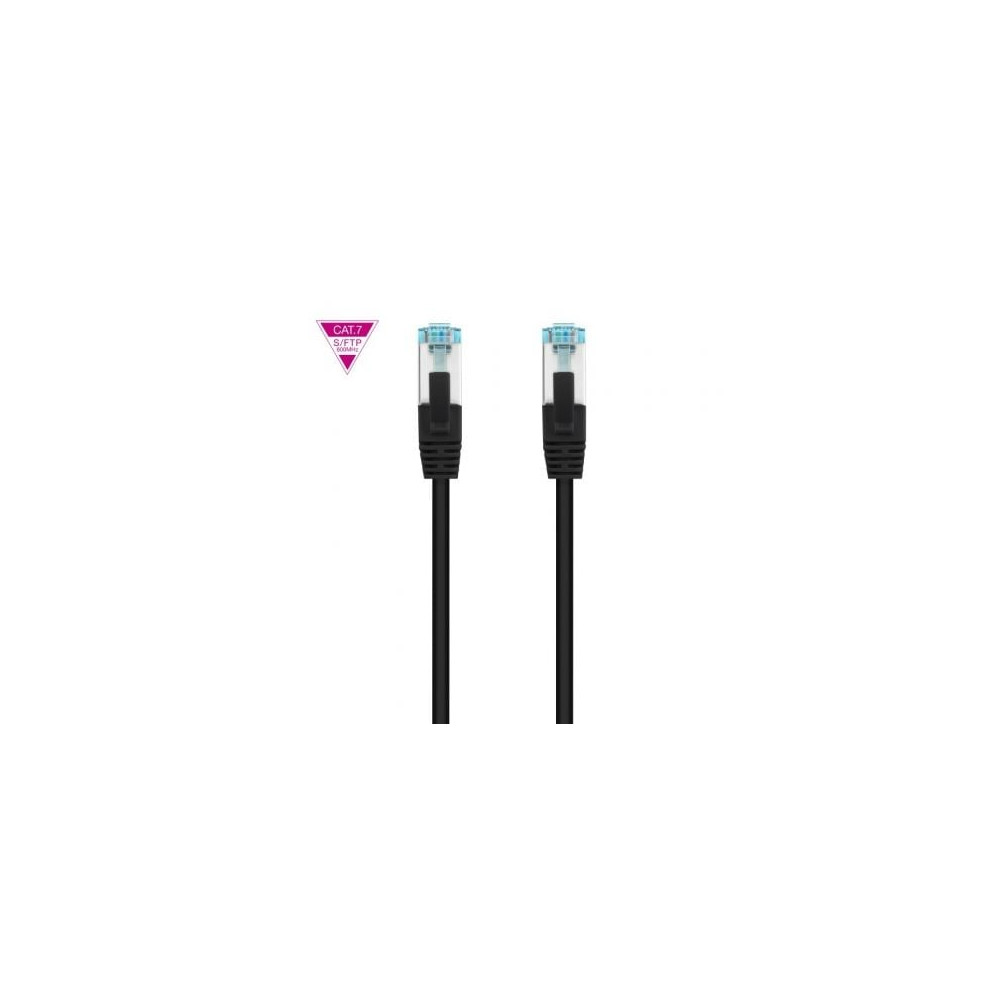 Cable de Red RJ45 SFTP Nanocable 10.20.1700-BK Cat.7/ 50cm/ Negro | Hasta 1 m