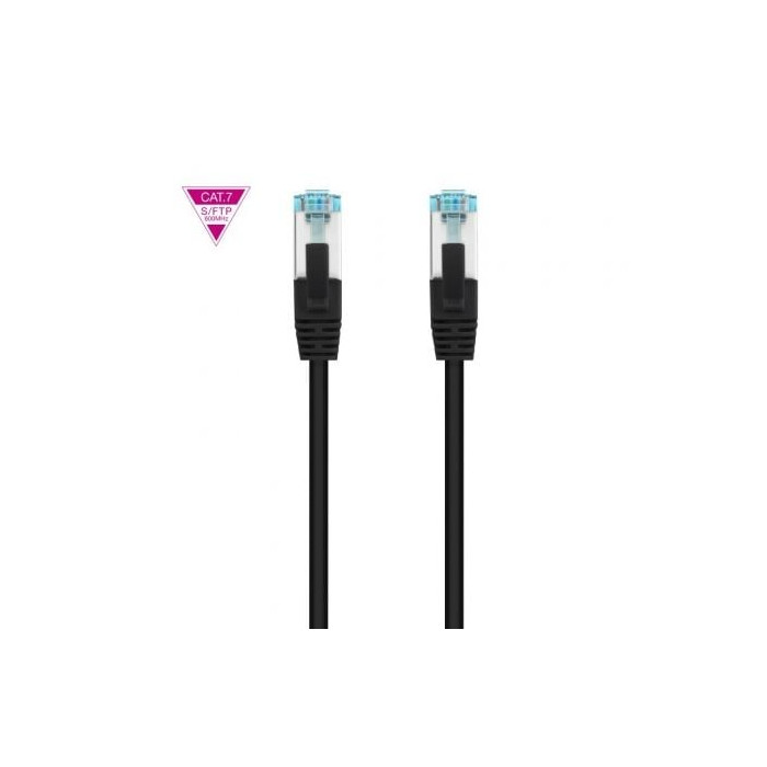 Cable de Red RJ45 SFTP Nanocable 10.20.1700-BK Cat.7/ 50cm/ Negro | Hasta 1 m