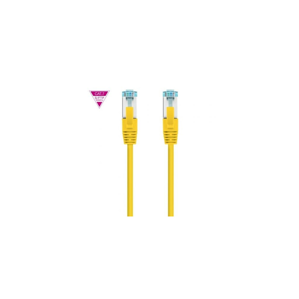 Cable de Red RJ45 SFTP Nanocable 10.20.1700-L25-Y Cat.7/ LSZH/ 25cm/ Amarillo | Hasta 1 m