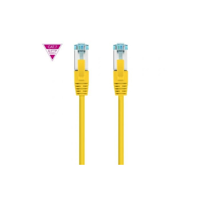 Cable de Red RJ45 SFTP Nanocable 10.20.1700-L25-Y Cat.7/ LSZH/ 25cm/ Amarillo | Hasta 1 m