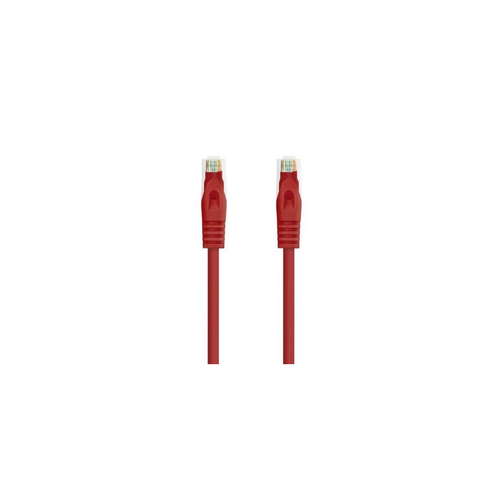 Cable de Red RJ45 UTP Nanocable 10.20.1800-L25-R Cat.6A/ LSZH/ 25cm/ Rojo | Hasta 1 m