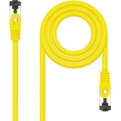 Cable de Red RJ45 SSTP Nanocable 10.20.2000-L25-Y Cat.8.1/ 25cm/ Amarillo | Hasta 1 m