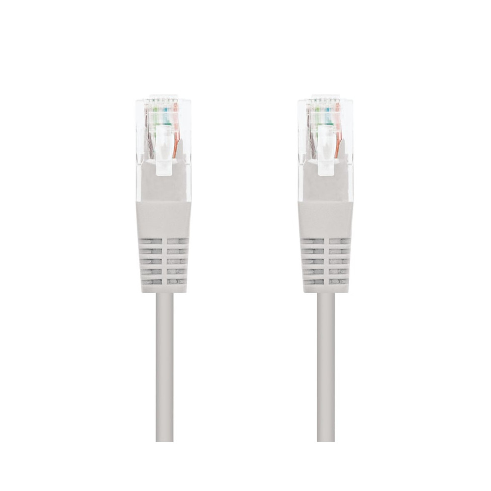Cable de Red RJ45 UTP Nanocable 10.20.0401 Cat.6/ 1m/ Gris | Hasta 1 m