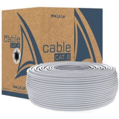 Bobina de Cable RJ45 UTP Phasak PHR 6100 Cat.6/ 100m | Bobinas