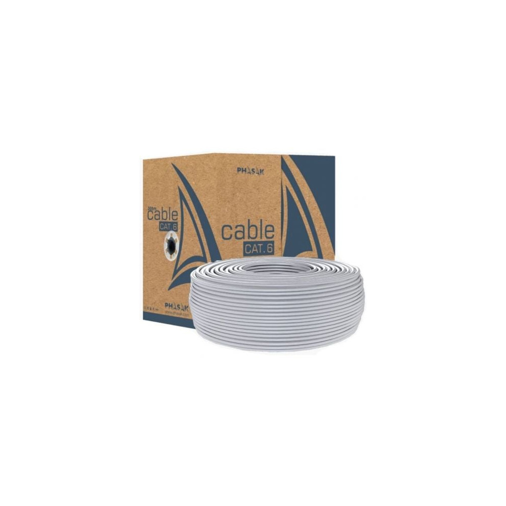 Bobina de Cable RJ45 UTP Phasak PHR 6100 Cat.6/ 100m | Bobinas