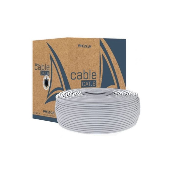 Bobina de Cable RJ45 UTP Phasak PHR 6100 Cat.6/ 100m | Bobinas