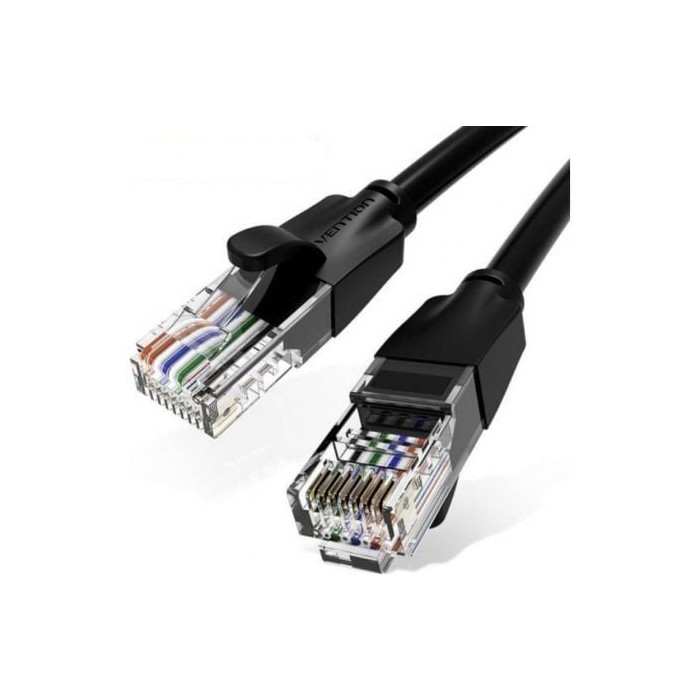 Cable de Red RJ45 UTP Vention IBEBL Cat.6/ 10m/ Negro | 10 m