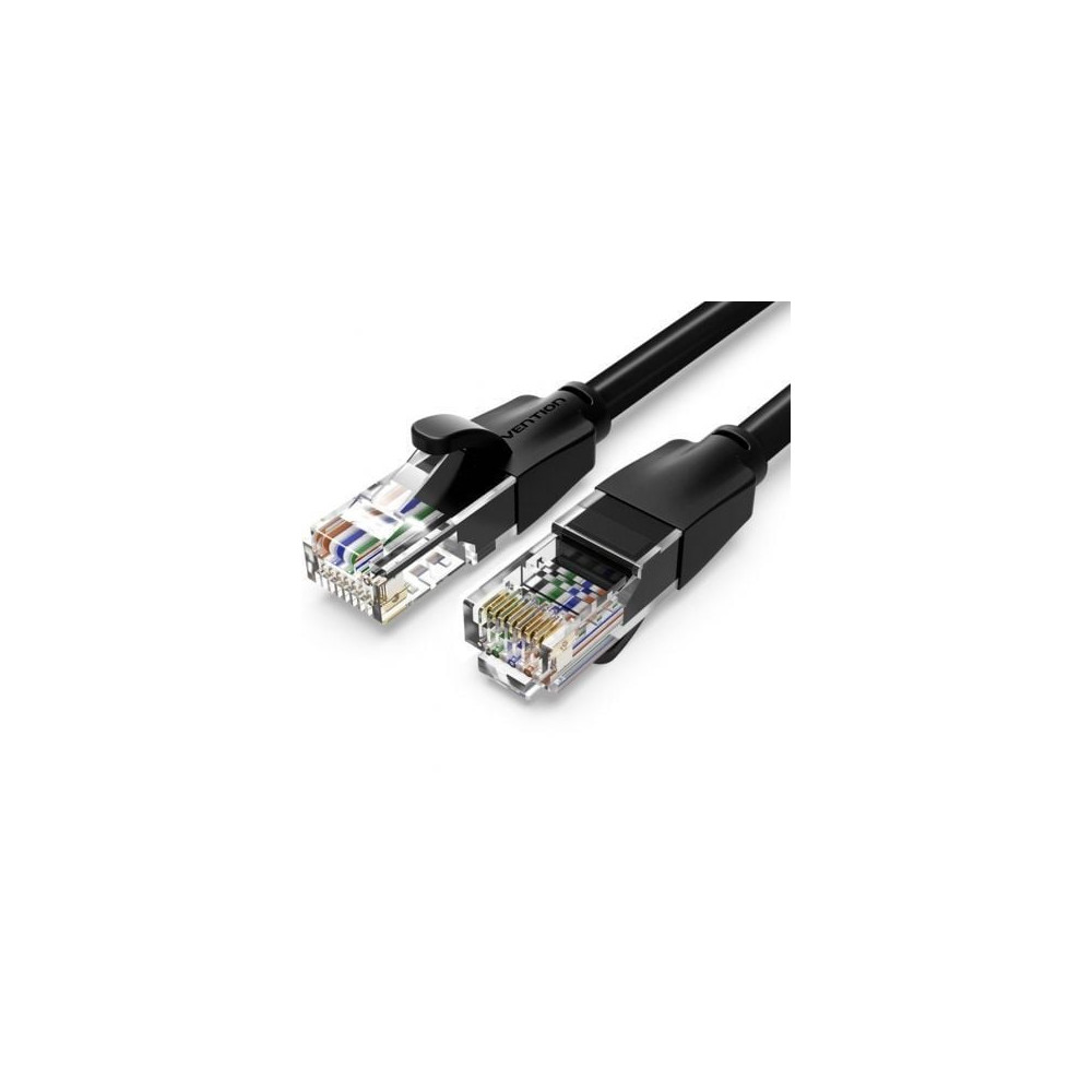 Cable de Red RJ45 UTP Vention IBEBS Cat.6/ 25m/ Negro | 10 m