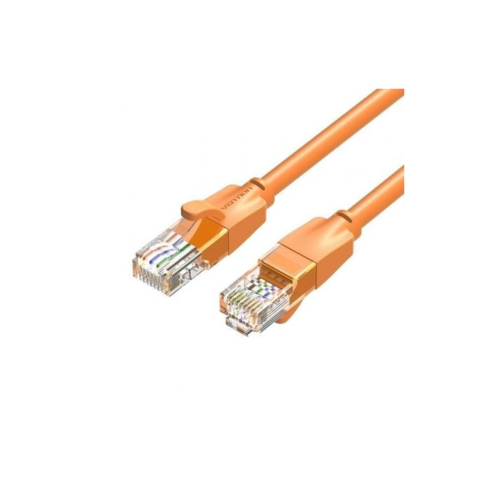 Cable de Red RJ45 UTP Vention IBEOF Cat.6/ 1m/ Naranja | Hasta 1 m