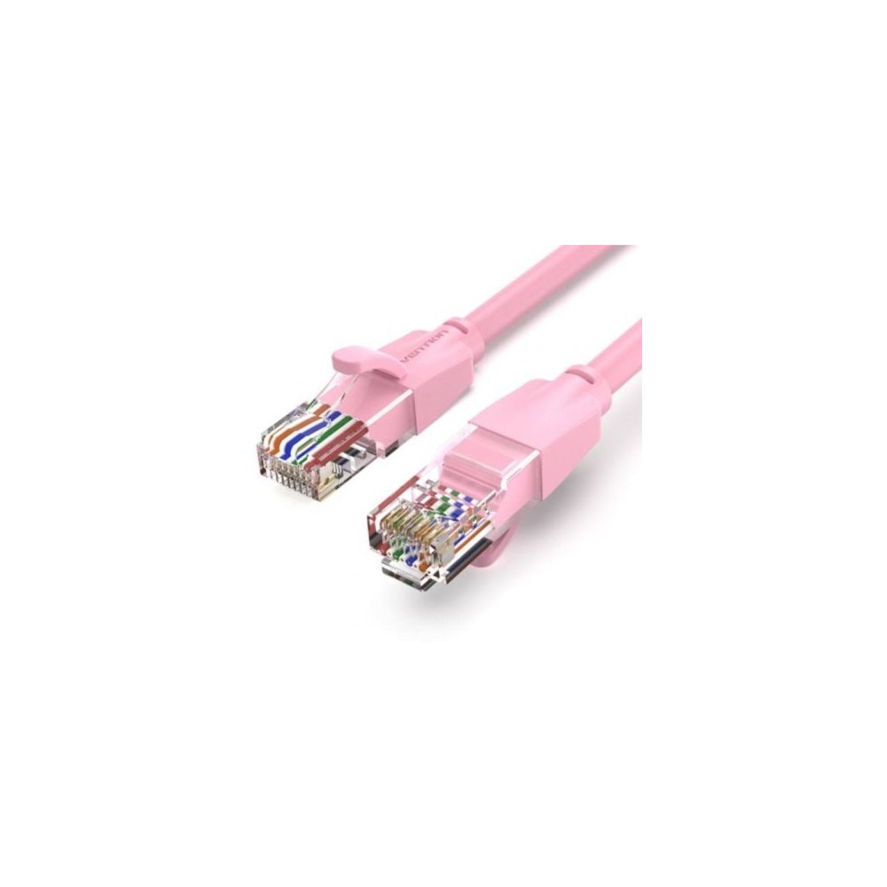 Cable de Red RJ45 UTP Vention IBEPH Cat.6/ 2m/ Rosa | 2 m