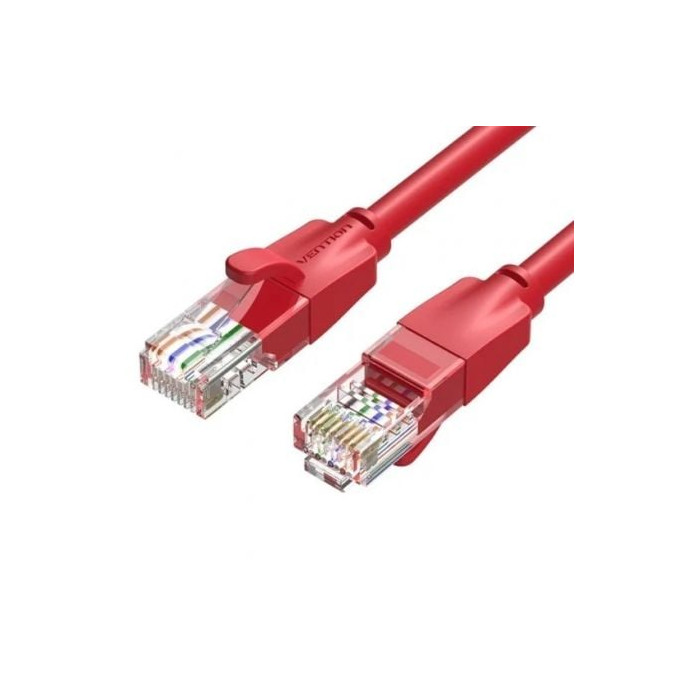 Cable de Red RJ45 UTP Vention IBERF Cat.6/ 1m/ Rojo | Hasta 1 m