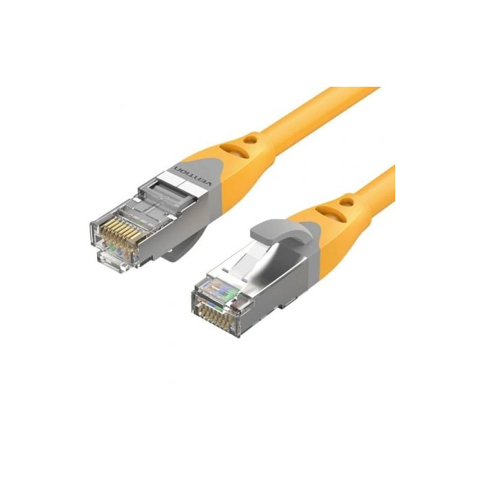 Cable de Red RJ45 SFTP Vention IBHYF Cat.6a/ 1m/ Naranja | Hasta 1 m
