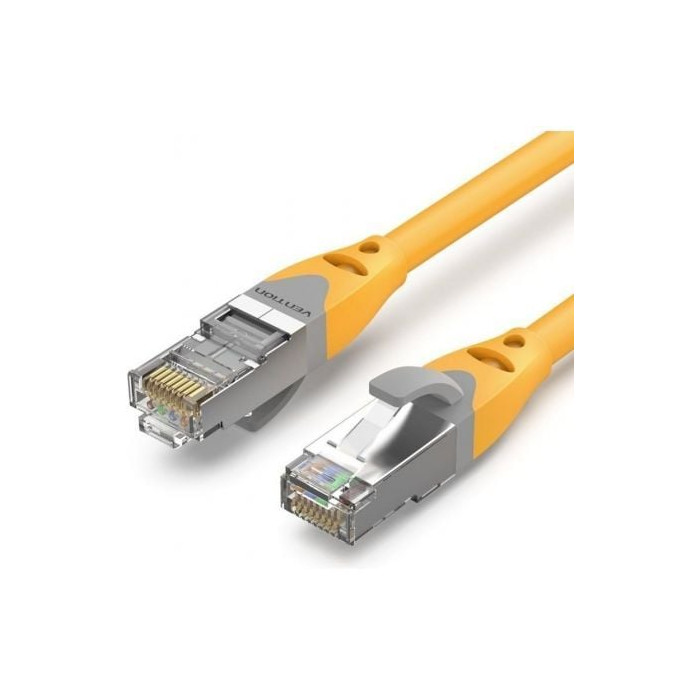 Cable de Red RJ45 SFTP Vention IBHYJ Cat.6A/ 5m/ Amarillo | 5 m