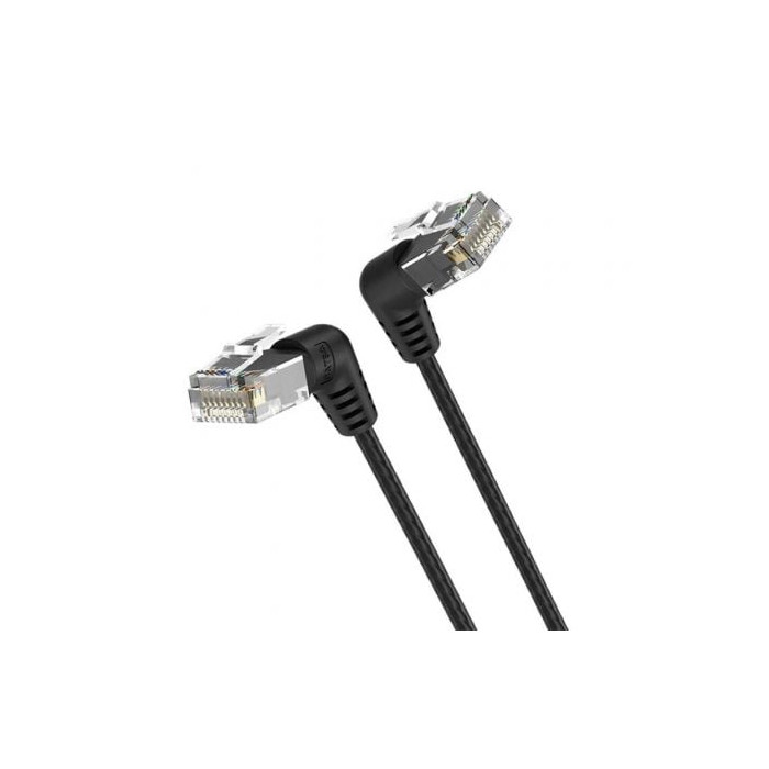 Cable de Red RJ45 UTP Vention IBOBG Cat.6A/ 1.5m/ Cabeza Rotatoria 360º/ Negro | 2 m
