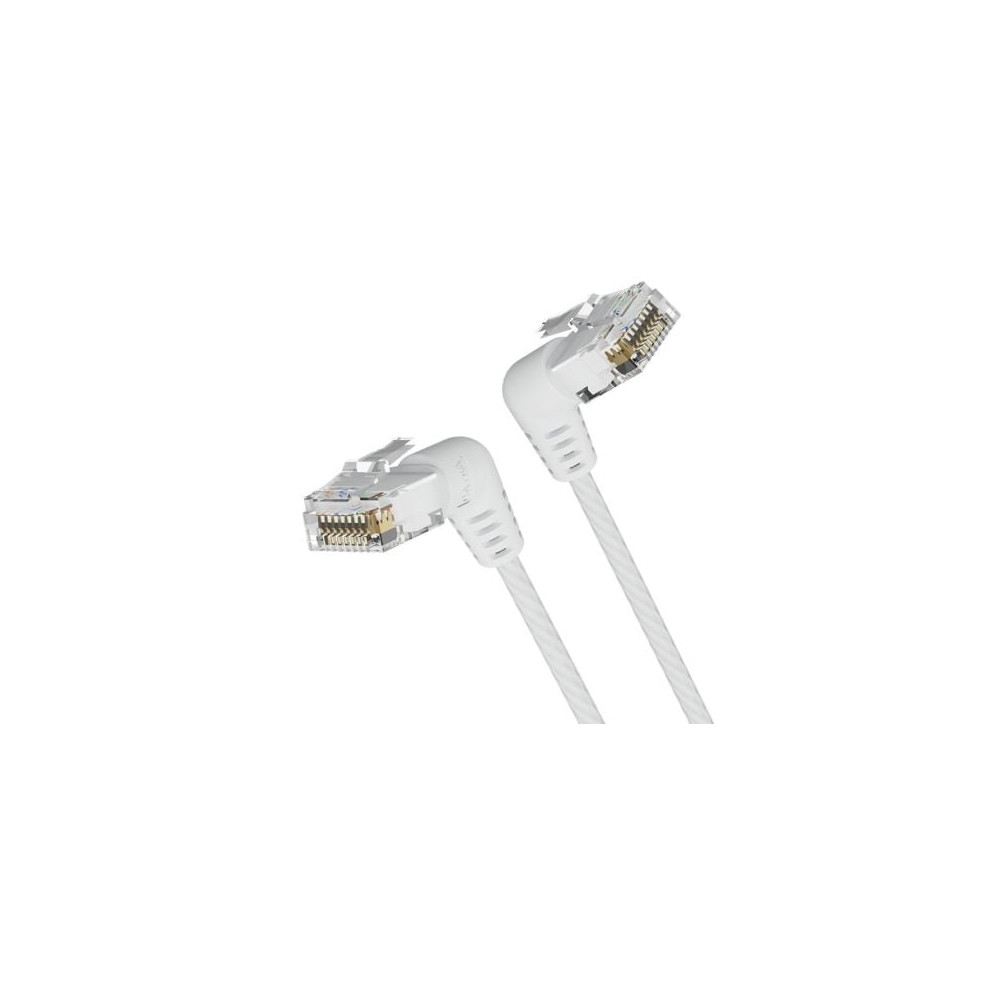 Cable de Red RJ45 UTP Vention IBOWG Cat.6A/ 1.5m/ Cabeza Rotatoria 360º/ Blanco | 2 m