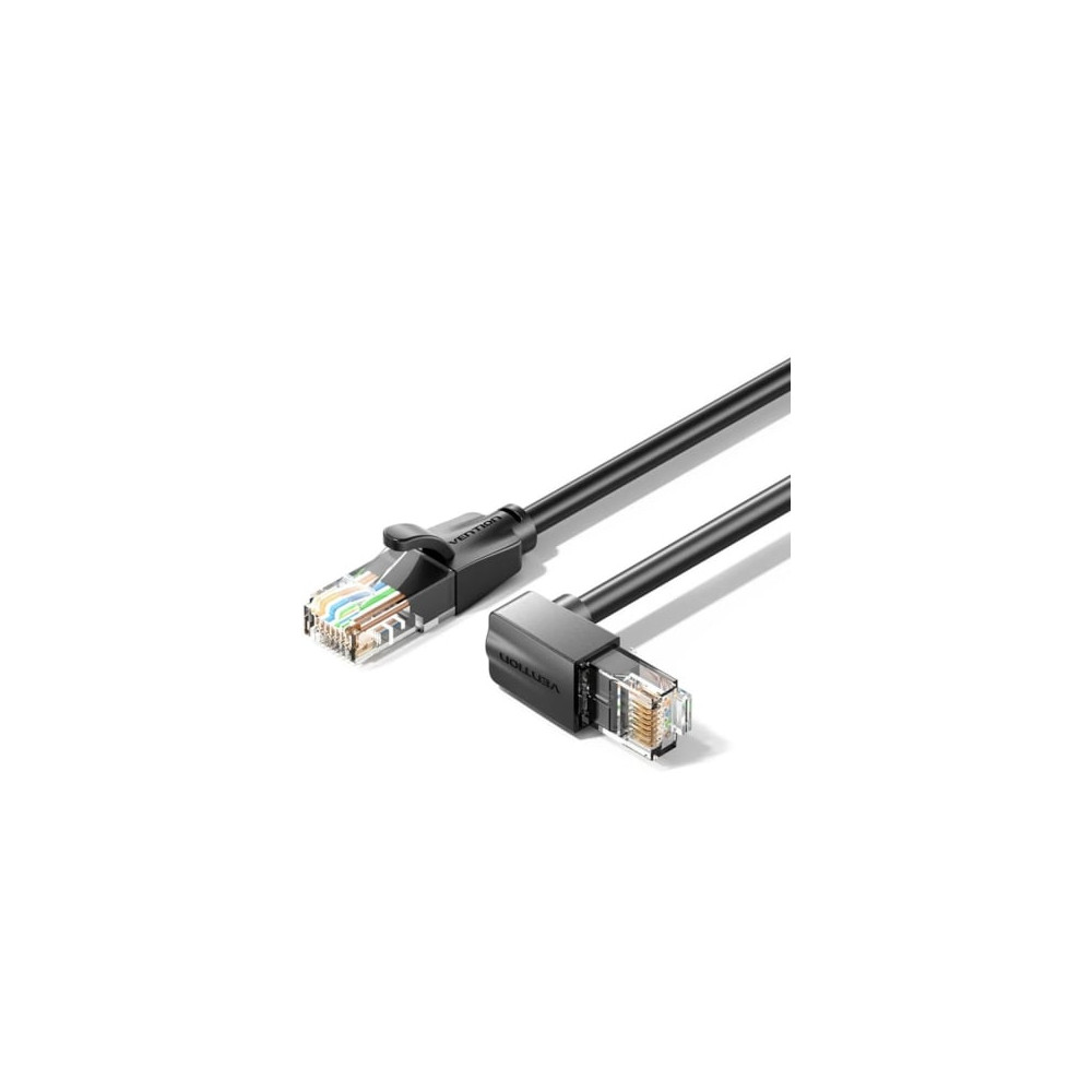 Cable de Red RJ45 UTP Vention IBVBJ Cat.6/ 5m/ Acodado 90º/ Negro | 5 m