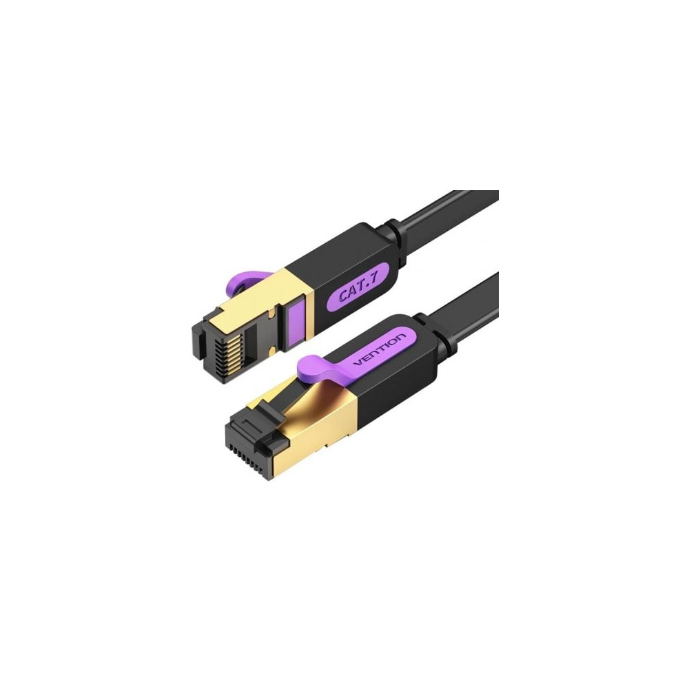 Cable de Red RJ45 STP Vention ICABL Cat.7/ 10m/ Negro | 10 m