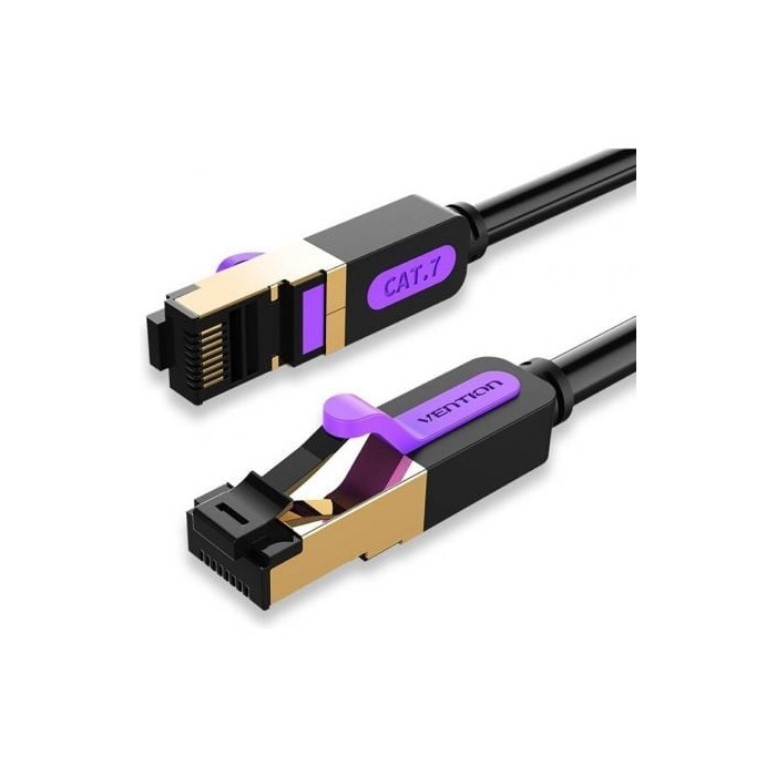 Cable de Red RJ45 SFTP Vention ICDBN Cat.7/ 15m/ Negro | 10 m
