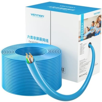 Bobina de Cable RJ45 UTP Vention IHBL305 Cat.6/ 305m/ Azul | Bobinas