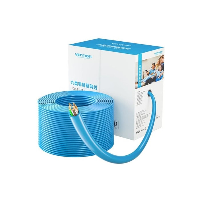 Bobina de Cable RJ45 UTP Vention IHBL305 Cat.6/ 305m/ Azul | Bobinas