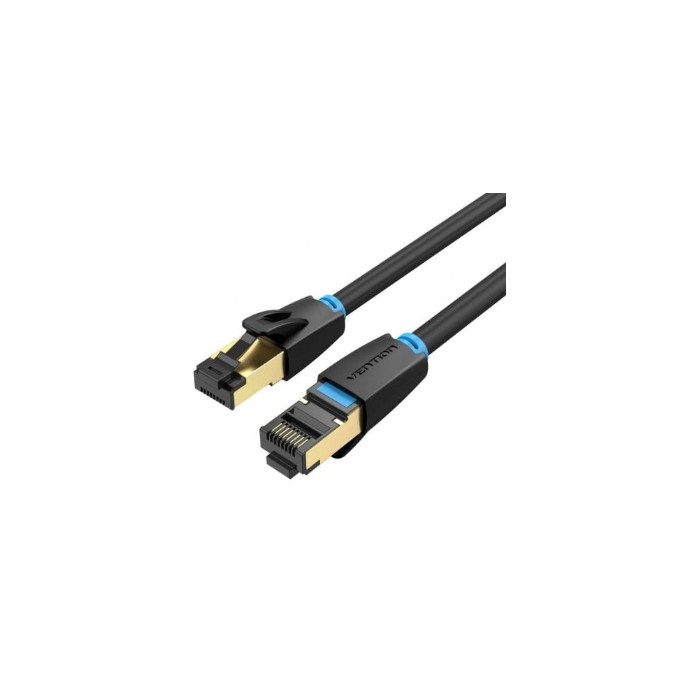 Cable de Red RJ45 SFTP Vention IKABL Cat.8/ 10m/ Negro | 10 m