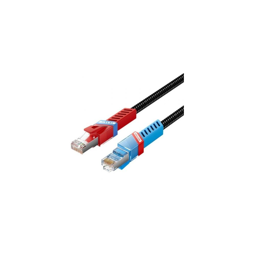 Cable de Red RJ45 SFTP Vention IKJBF Cat.8/ Gaming/ 1m/ Negro | Hasta 1 m